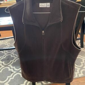 Dark brown vest